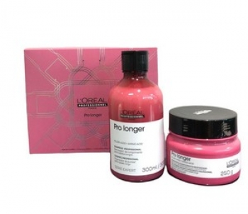 Kit L'Or�al Professionnel Serie Expert Pro Longer Box - Shampoo 300ml + M�scara 250g - LOREAL